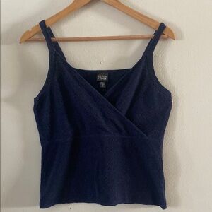 Eileen Fisher Women's Navy Top 100% wool